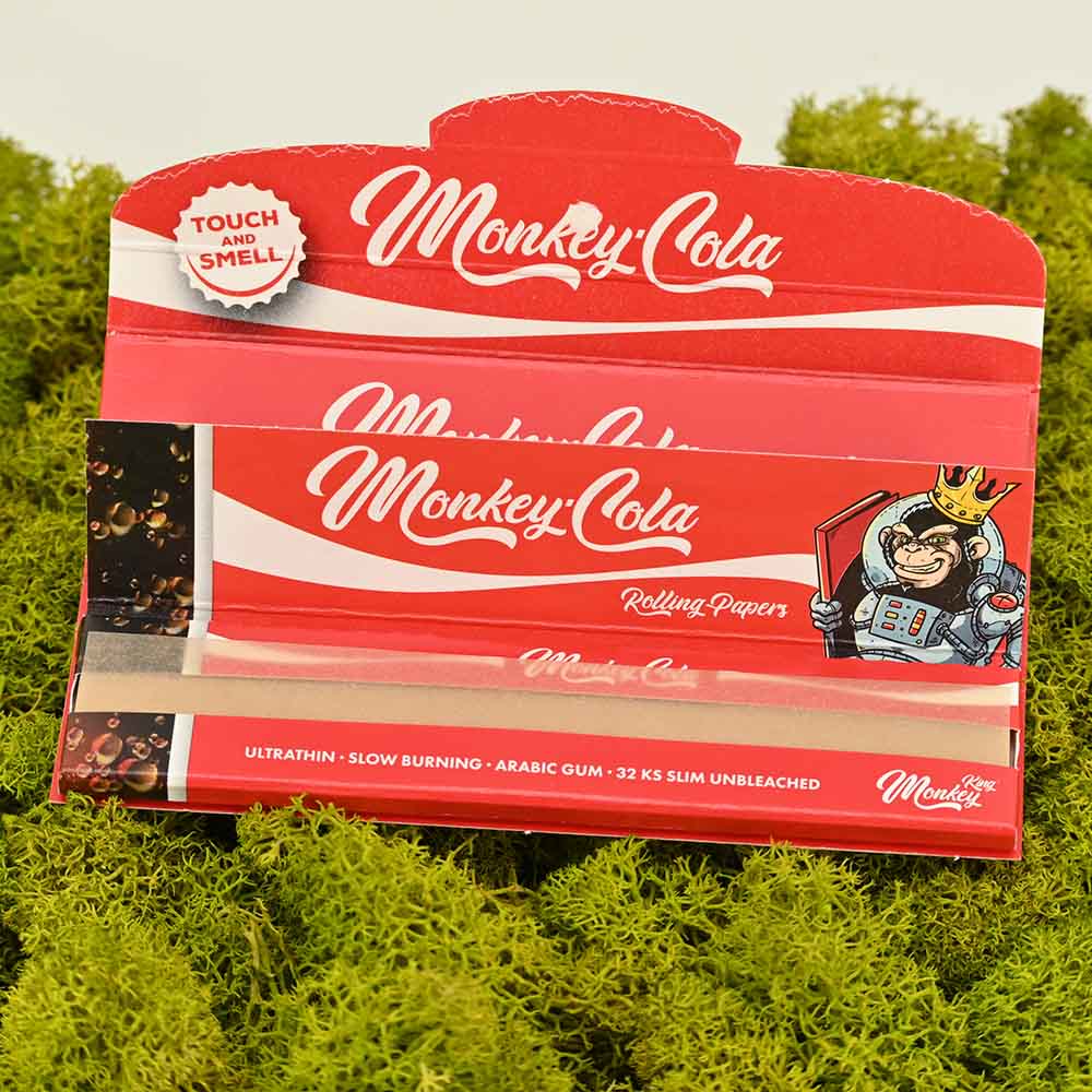 Monkey King Cola Kingsize Slim Papers + Tips (mit Geruch)