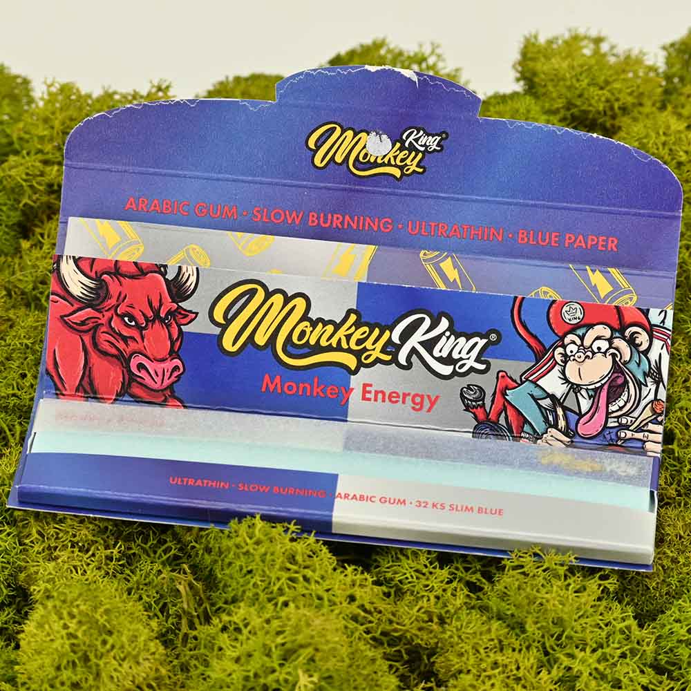Monkey King Energy Kingsize Slim Papers + Tips (mit Geruch)