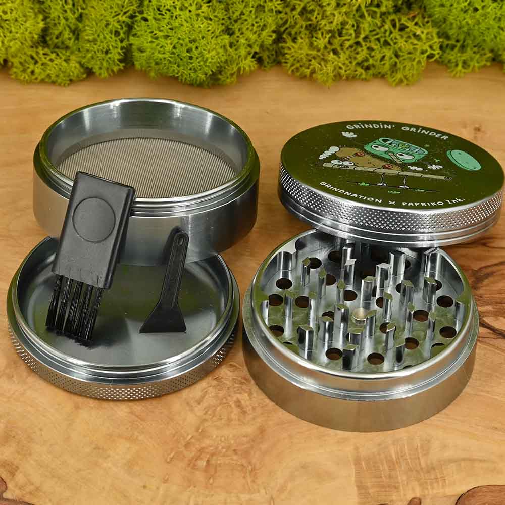 Grinding Grinder - Grindnation x Papriko Aluminium Grinder ⌀63mm