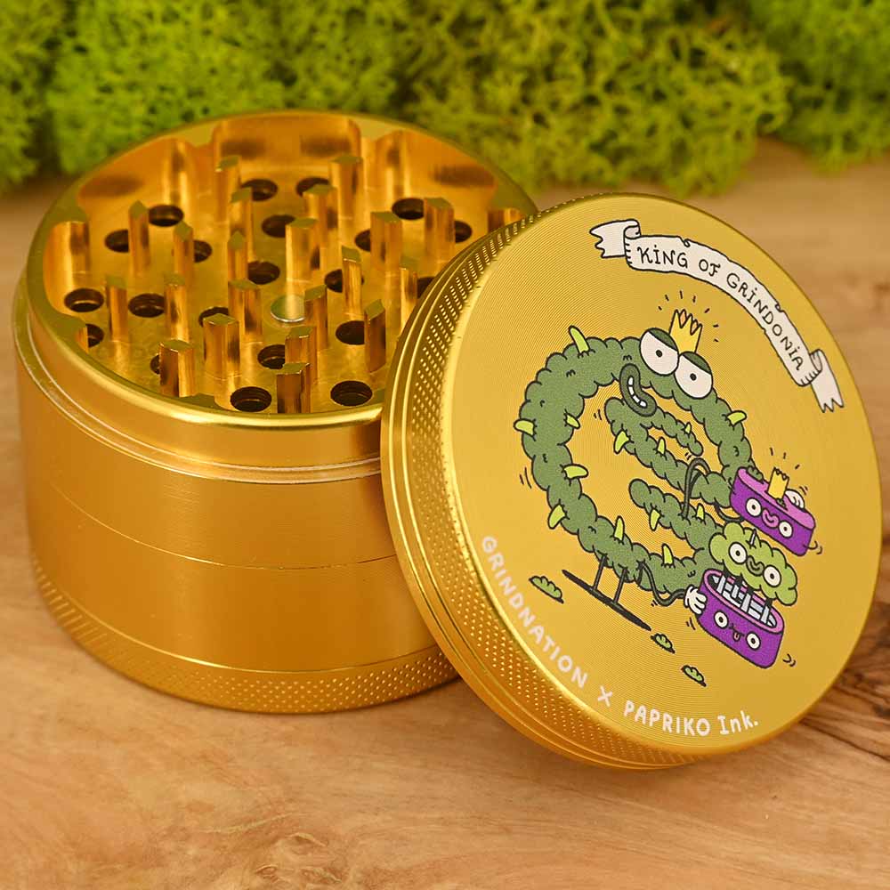 King of Grindonia - Grindnation x Papriko Aluminium Grinder ⌀63mm