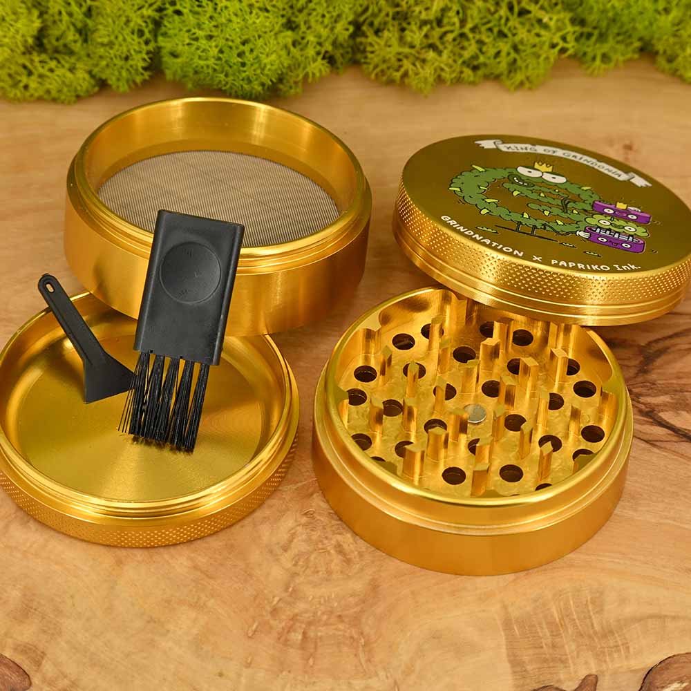 King of Grindonia - Grindnation x Papriko Aluminium Grinder ⌀63mm