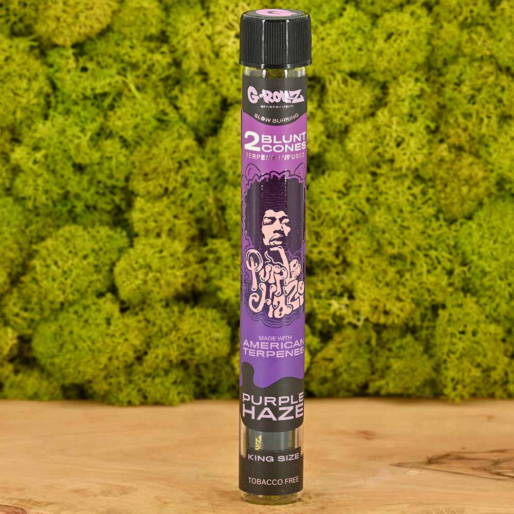 G-ROLLZ - Purple Haze - 2x Terpene Infused Blunt Cones