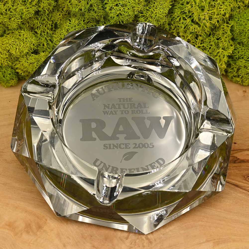 RAW Dark Side Glas Aschenbecher  Kristallglas - In 1-2 Tagen bei