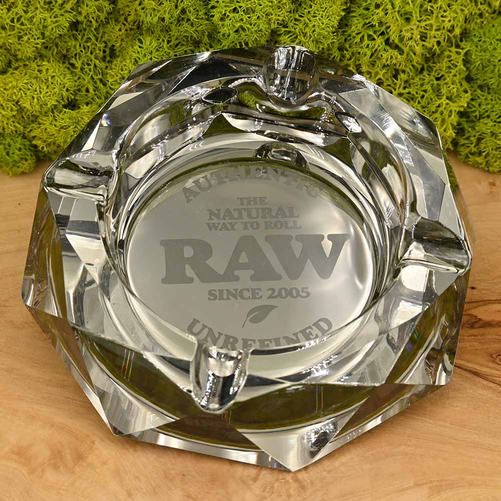 RAW Dark Side Glas Aschenbecher | Kristallglas
