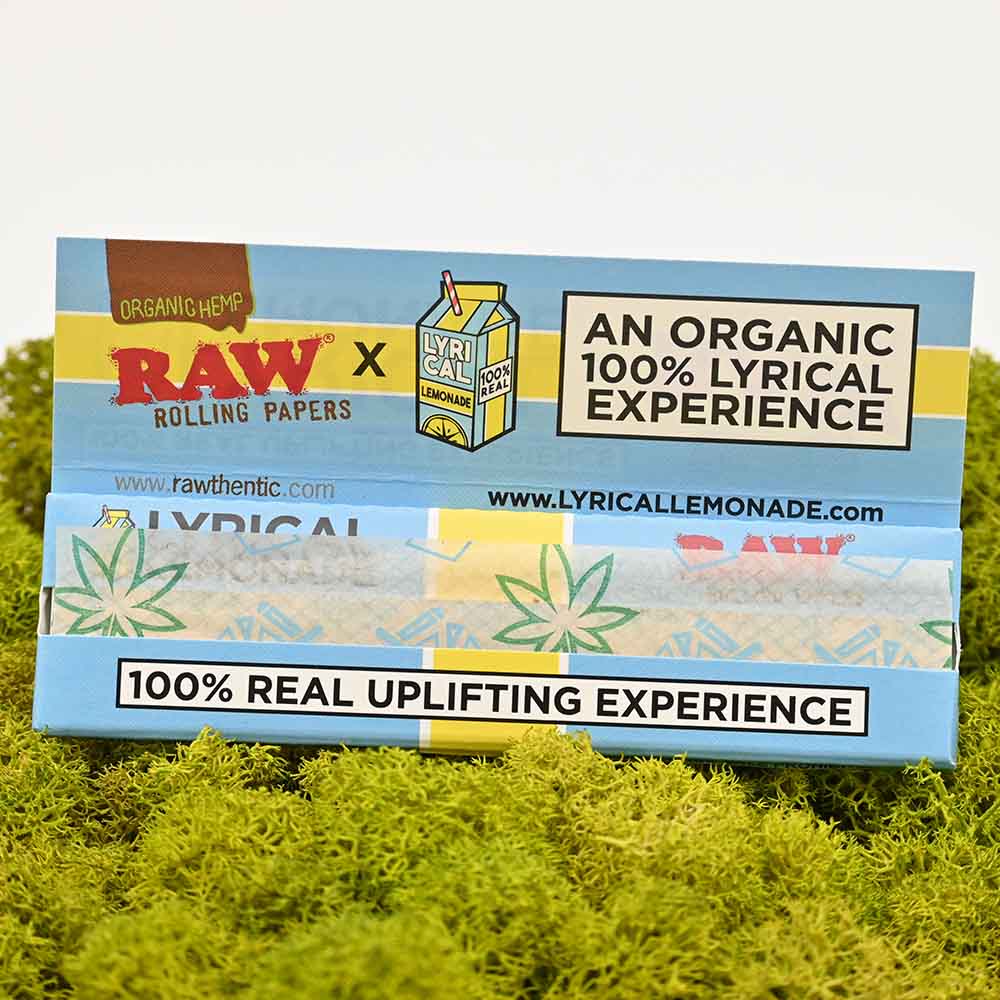 RAW Organic Kingsize Wide Papers - Lyrical Lemonade