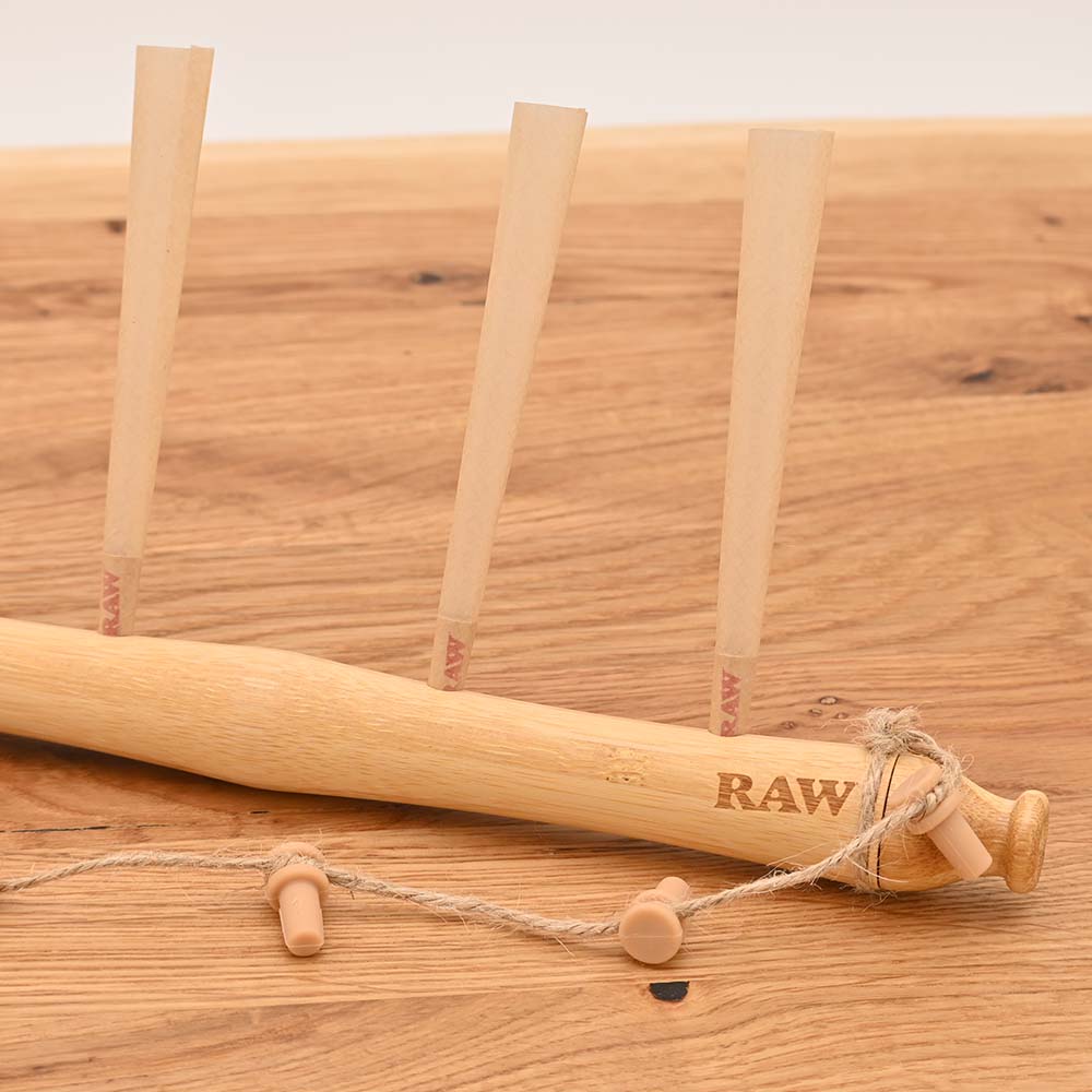 RAW Tuberator - Joint Halterung aus Bambus für 7 Joints