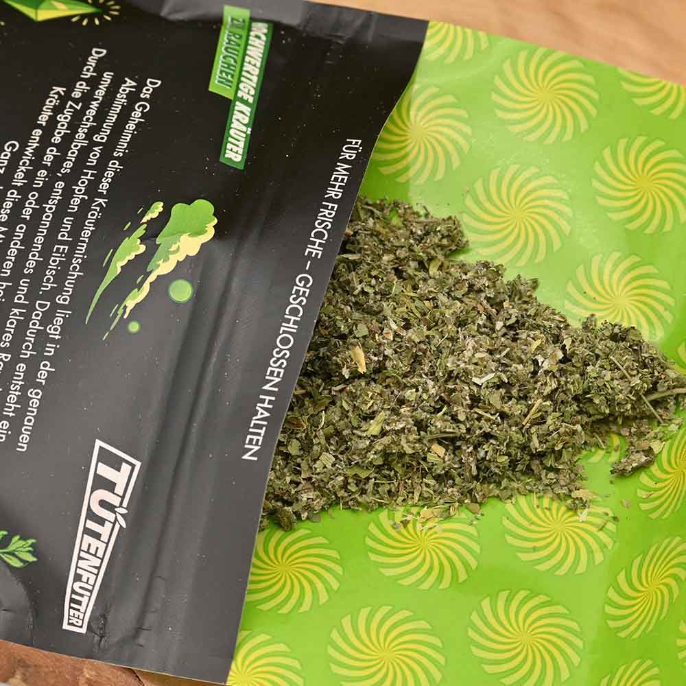 Tütenfutter Green - mit Hopfen 25g Tabakersatz