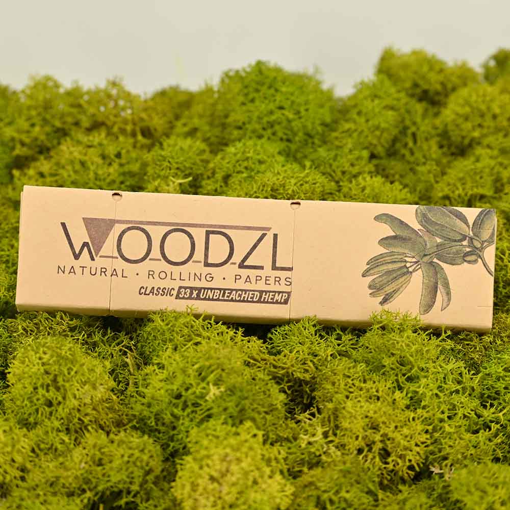 Woodzl Kingsize Slim Papers + Grinder Karte