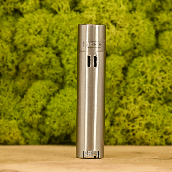 Jet Flame Metal Silver Clipper - brushed