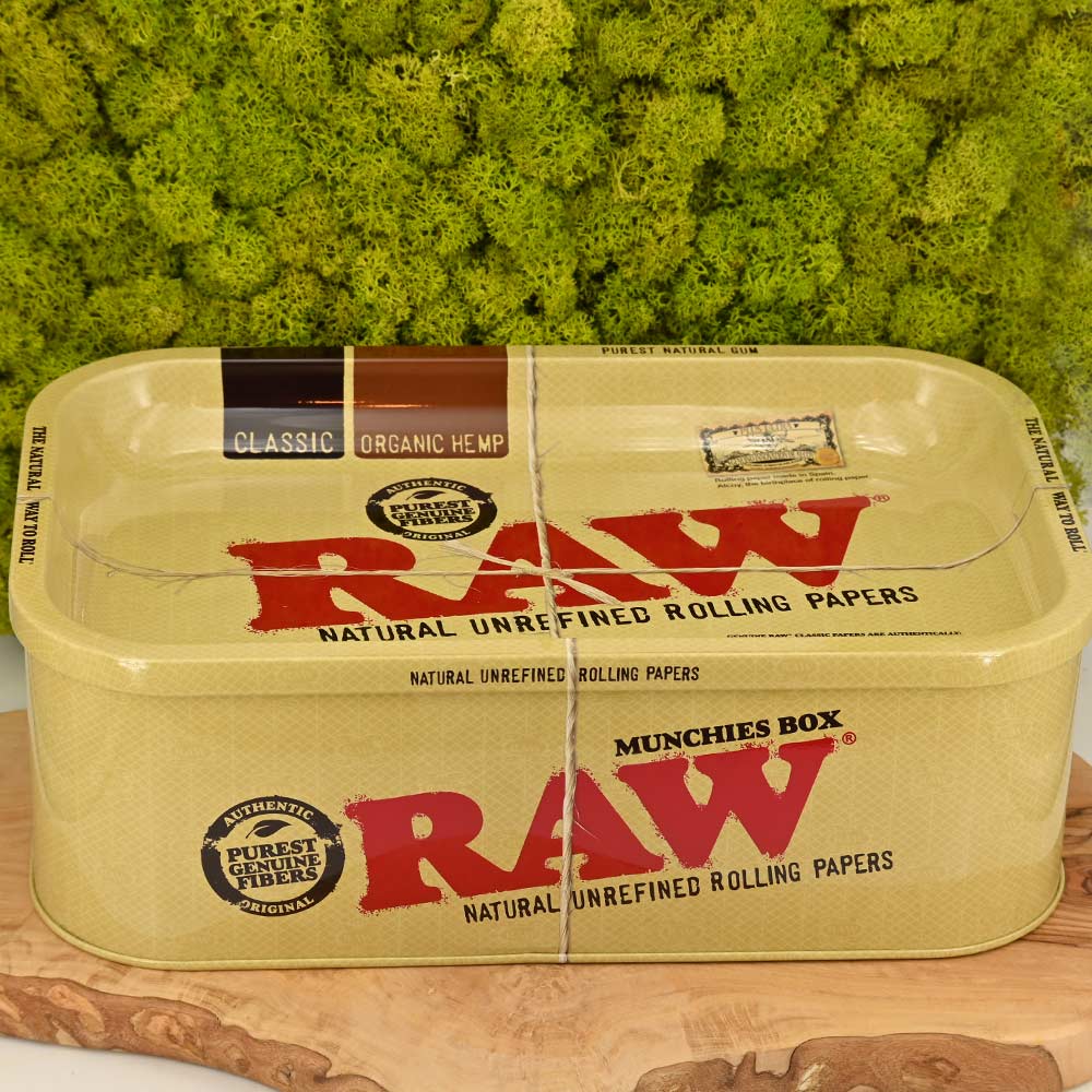 RAW Munchies Box - Rolling Tray als Deckel