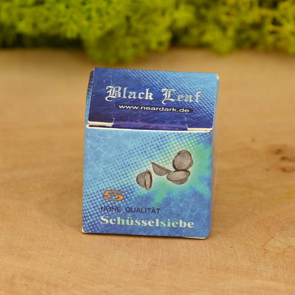 Edelstahl-Schüsselsiebe - Black Leaf (15mm)
