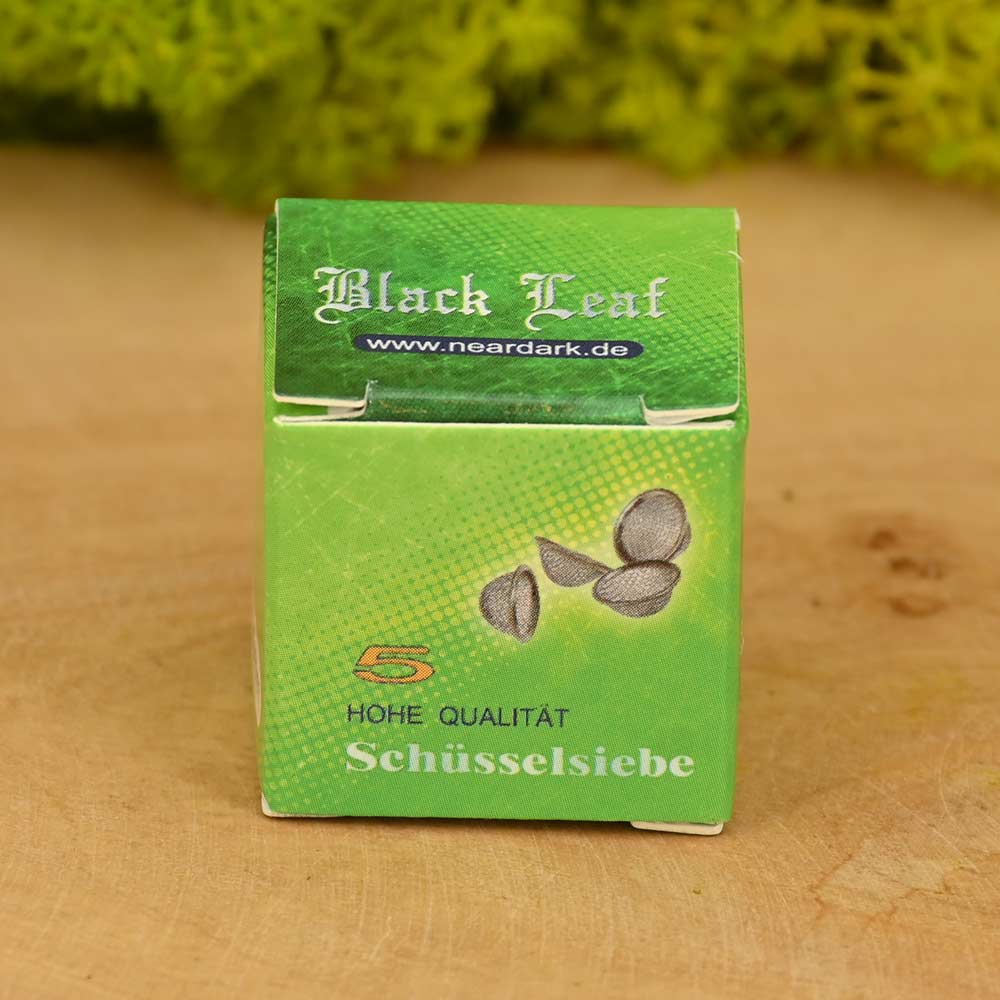 Edelstahl-Schüsselsiebe - Black Leaf (20mm)