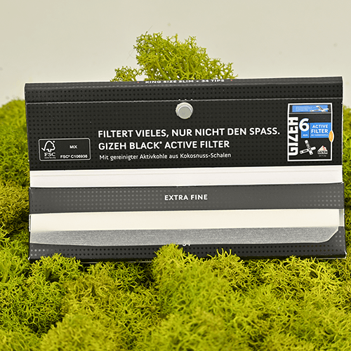 Gizeh Black King Size Slim + Tips (mit Magnet)