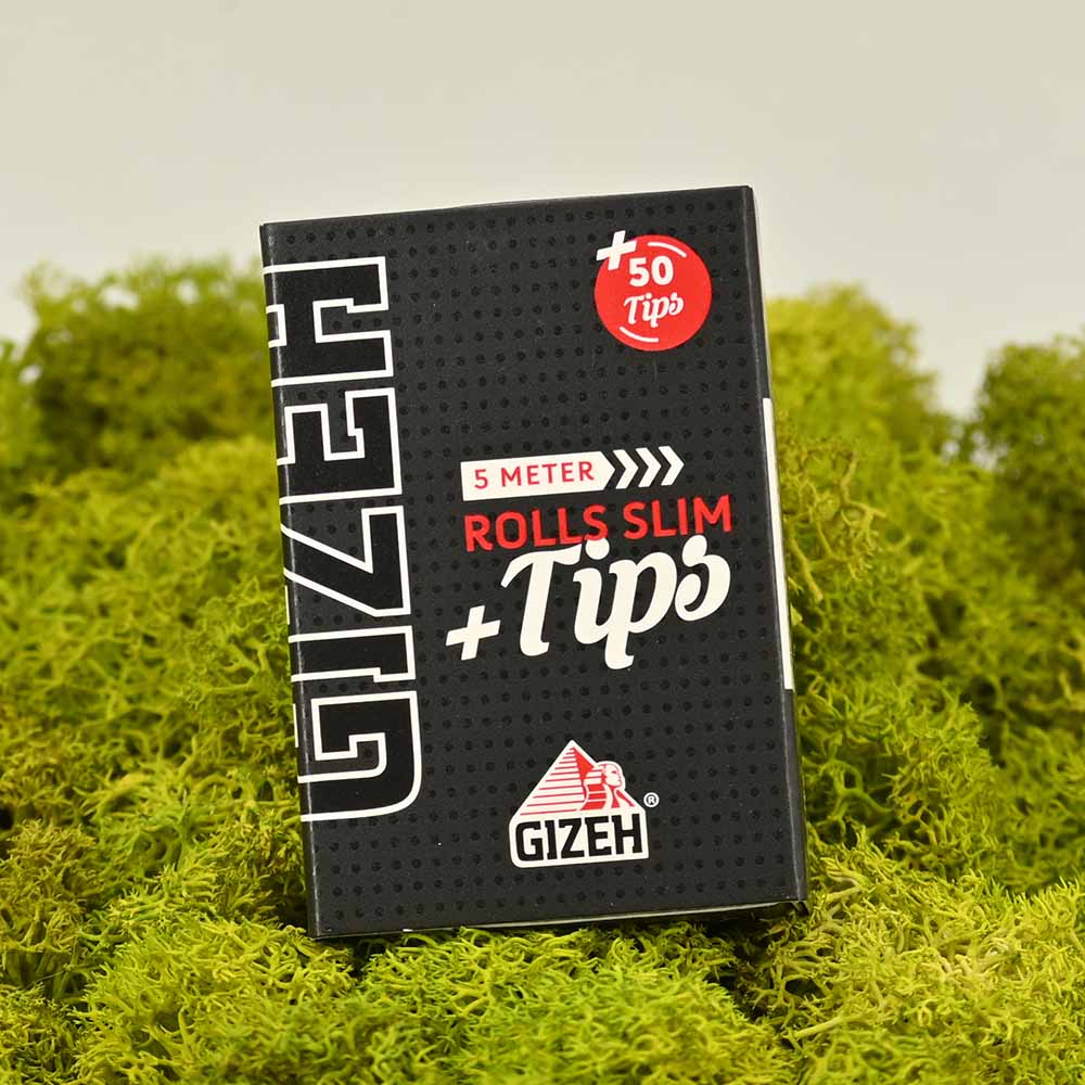 Gizeh Black Slim Rolls + Tips