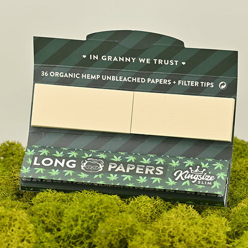 Granny's Organic Hanf Kingsize Slim Papers + Tips (perforiert)