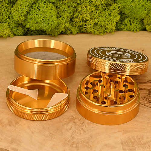 Granny's Premium Aluminium Grinder | ∅ 55mm - gold