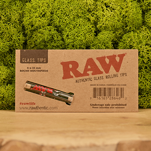 RAW Glas Tip 6mm - rundes Mundstück