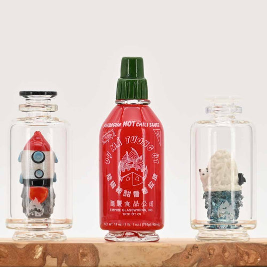 Glasaufsätze für den Puffco Peak – Sriracha, Rocket Ship & MJ Arsenal im Überblick