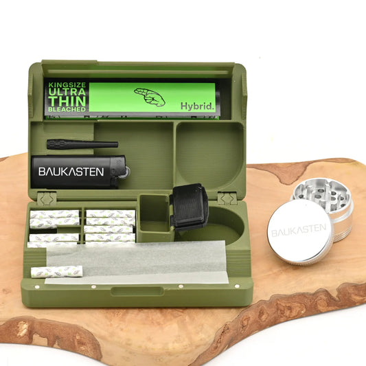 Baukasten-Mini-gruen-Drehbox-3D-Druck-aus-Mais-Geschenk-fuer-unterwegs-Deutschlands-beliebtester-Headshop-Johnnys-Headshop