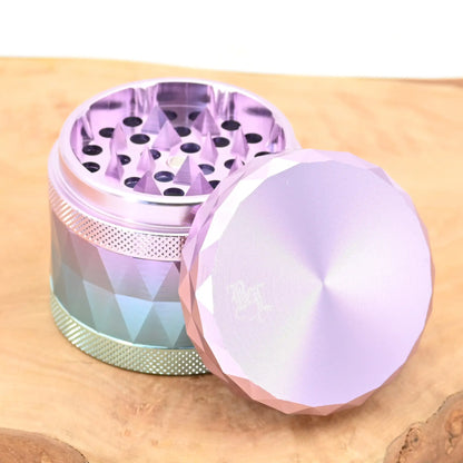 Black-Leaf-Grinder-Changierend-Lila-Blau-Kraeutermuehle-Cannabis-Grinder-Kief-Grinder-Weed-Online-Headshop-guenstig-kaufen-Johnnys-Headshop