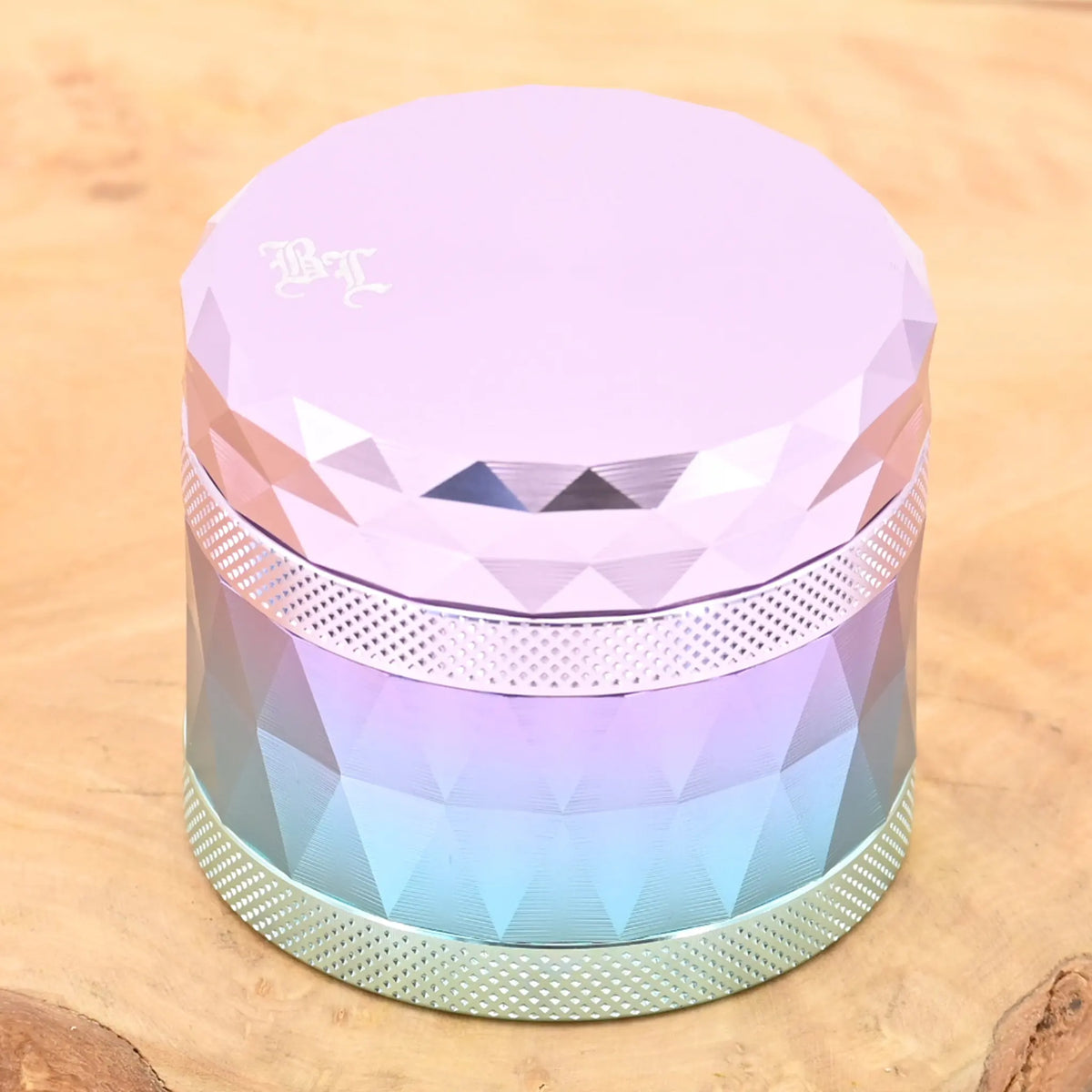 Black-Leaf-Grinder-Changierend-Lila-Blau-lila-Crusher-Weed-Grinder-Magnet-Muehle-Aluminium-Nr-1-Headshop-Deutschland-Johnnys-Headshop