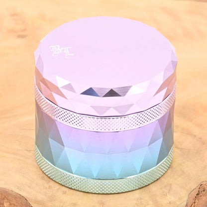 Black-Leaf-Grinder-Changierend-Lila-Blau-lila-Crusher-Weed-Grinder-Magnet-Muehle-Aluminium-Nr-1-Headshop-Deutschland-Johnnys-Headshop