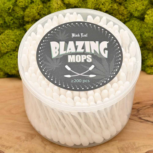 Black Leaf Blazing Mops - 200 Wattestäbchen