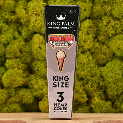 King Palm - King Size Hemp Cones - California Cream