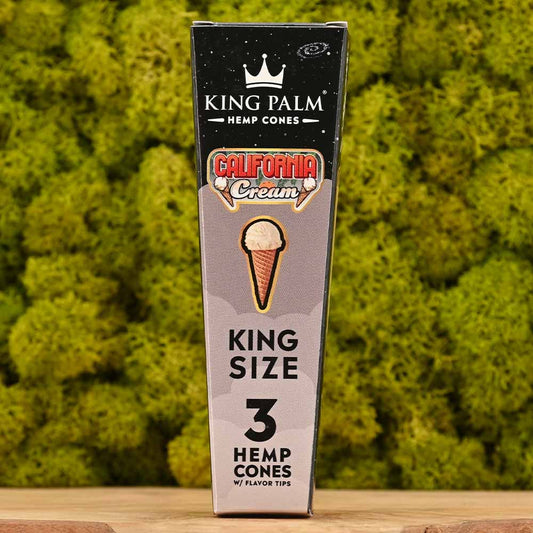 King Palm - King Size Hemp Cones - California Cream