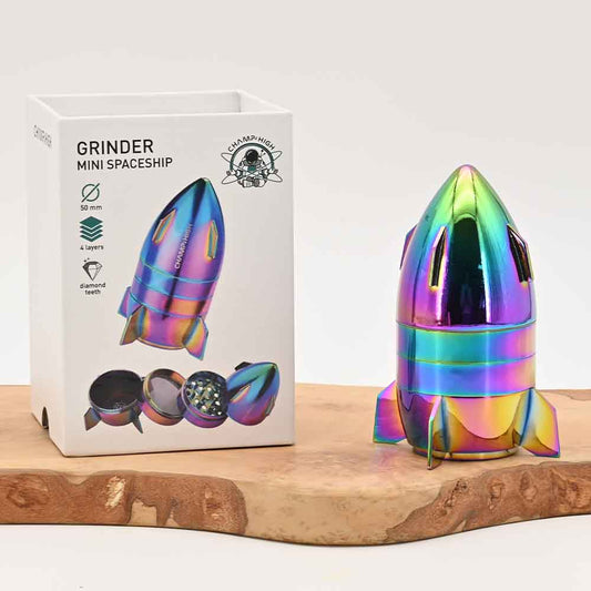 Champ High - Mini Spaceship Rainbow Metal Grinder Ø50mm