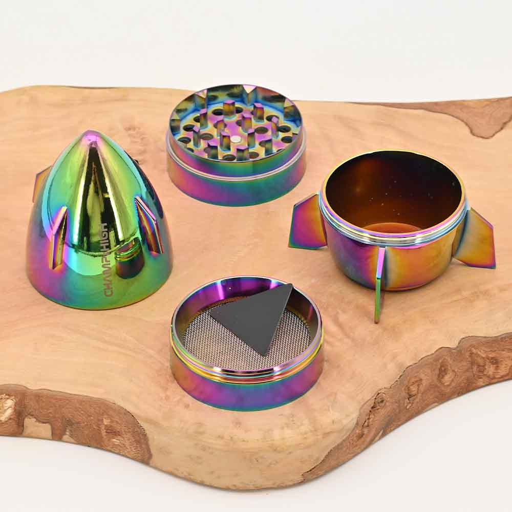 Champ High - Mini Spaceship Rainbow Metal Grinder Ø50mm