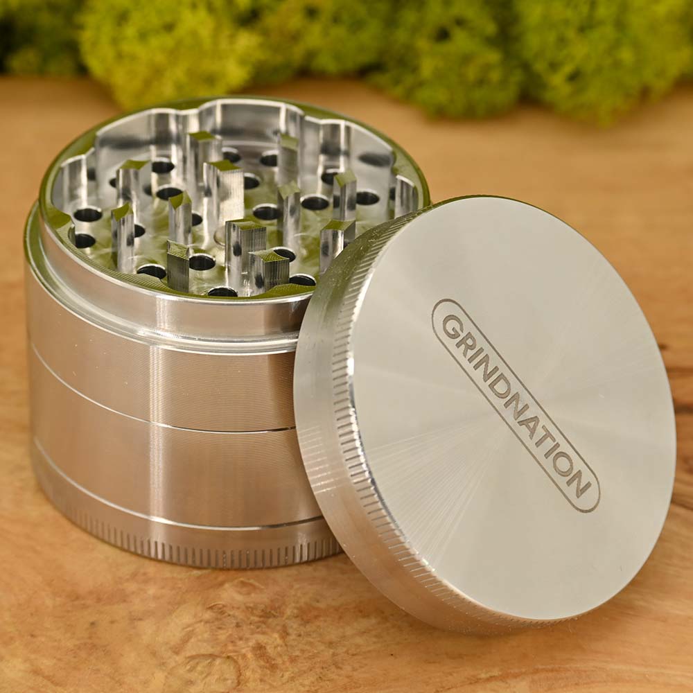 Grindnation Edelstahl Grinder ⌀55mm - 4 teilig