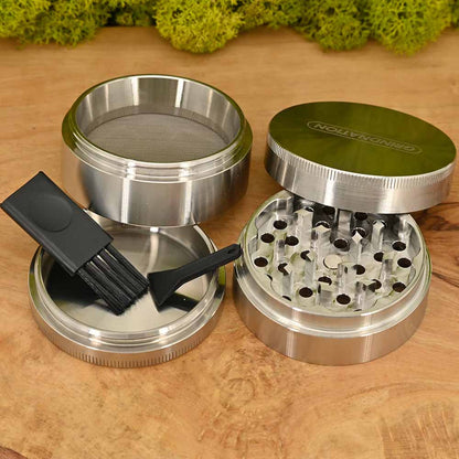 Grindnation Edelstahl Grinder ⌀55mm - 4 teilig