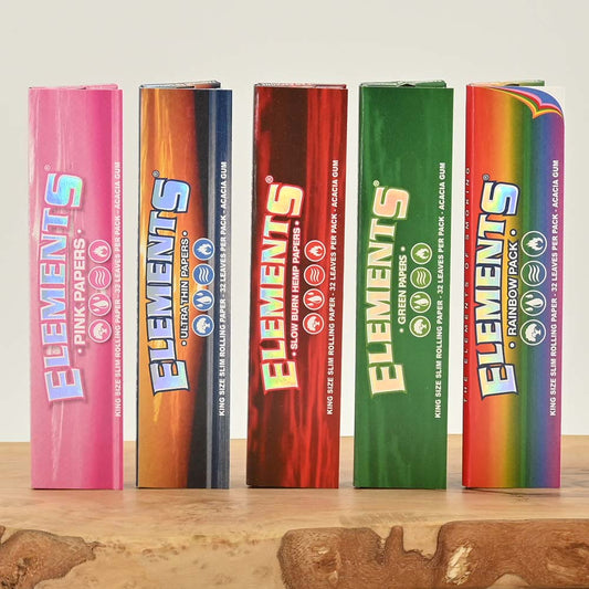 Elements Rolling Papers King Size Slim Bundle