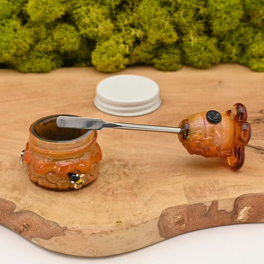 Honeycomb Dabbing Jar & Tool