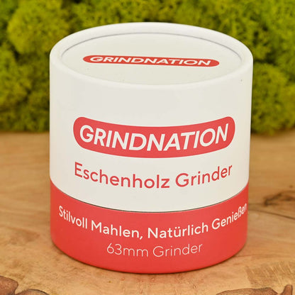 Grindnation Eschenholz Grinder ⌀63mm - 4 teilig