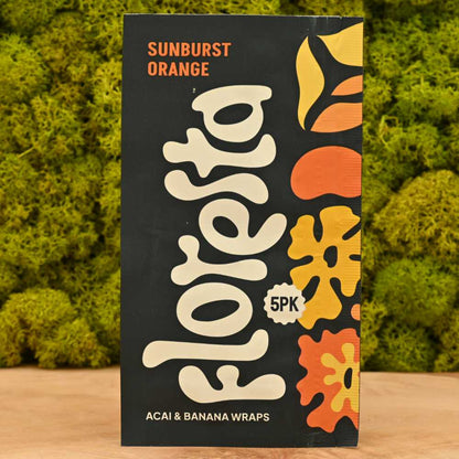 Floresta - 5 Blunt Wraps - Sunburst Orange