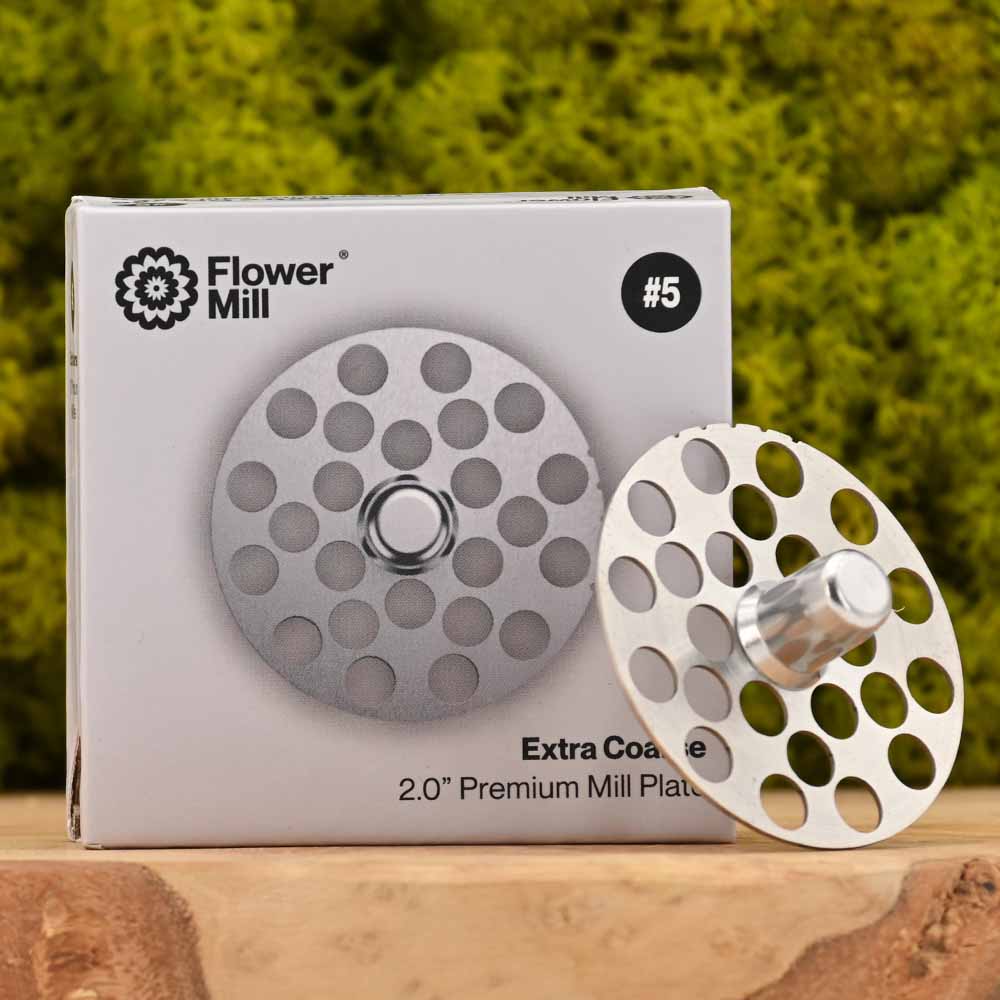 Flower Mill - Edelstahl Mahlplatten