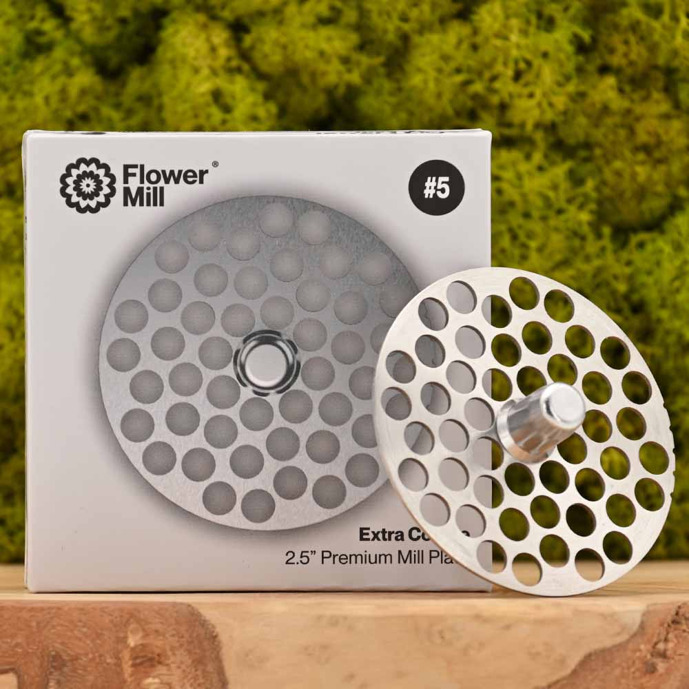 Flower Mill - Edelstahl Mahlplatten
