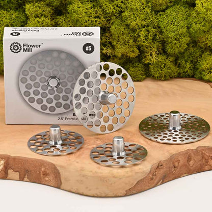 Flower Mill - Edelstahl Mahlplatten