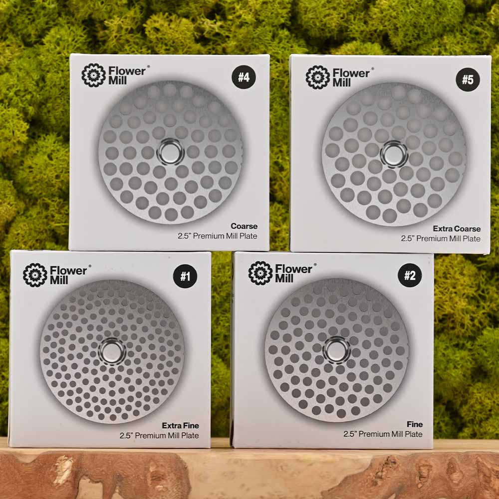Flower Mill - 2.5" Edelstahl Mahlplatten