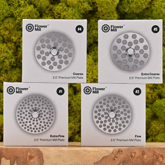 Flower Mill - 2" Edelstahl Mahlplatten
