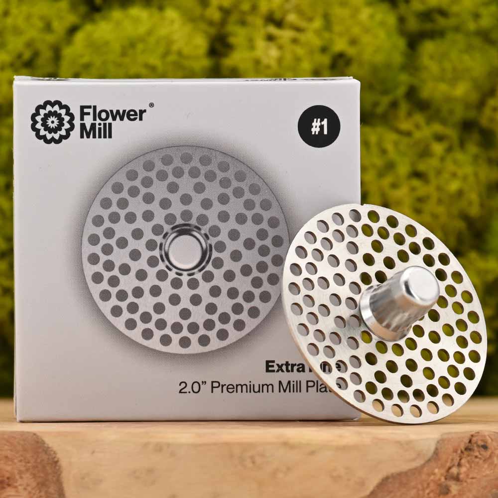 Flower Mill - 2" Edelstahl Mahlplatten
