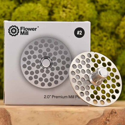 Flower Mill - 2" Edelstahl Mahlplatten