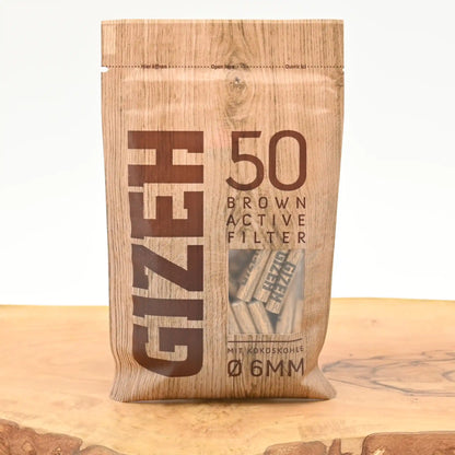 Gizeh-Aktivkohlefilter-6mm-Brown-50er-Pack-braune-Slim-Joint-Filter-kaufen-Dein-Headshop-fuer-Gras-Zubehoer-Johnnys-Headshop
