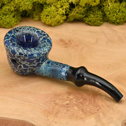 Human Grade Glaspfeife - Leopard Blue