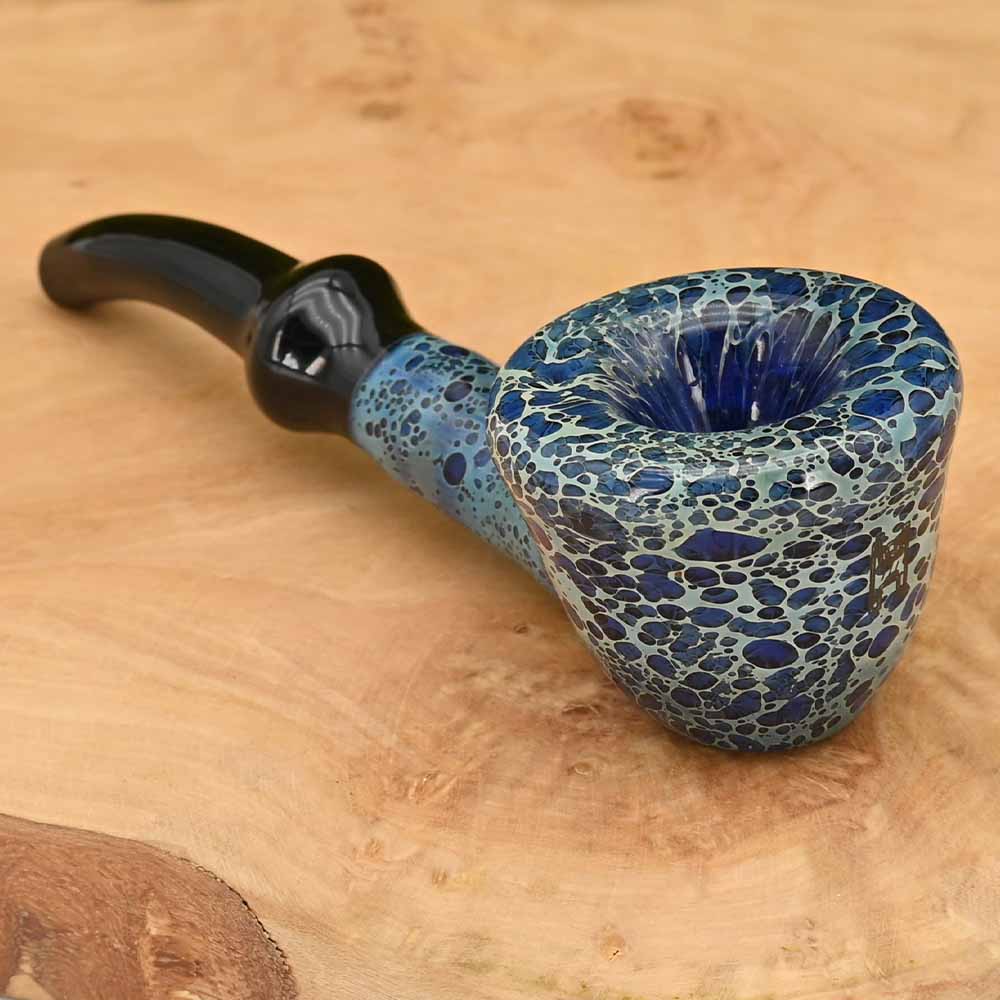 Human Grade Glaspfeife - Leopard Blue