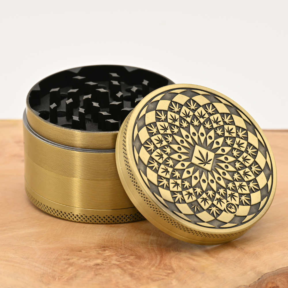 Gold Mandala Leaf Grinder ⌀60mm