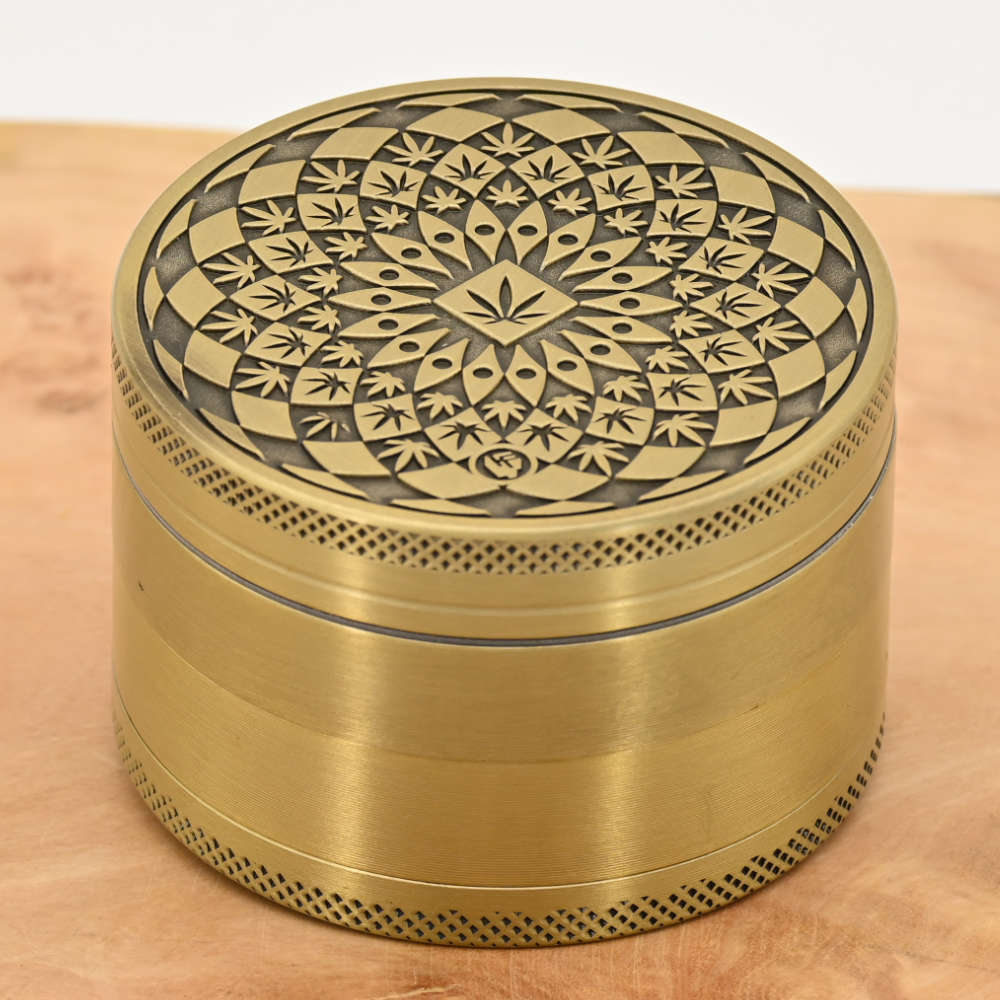 Gold Mandala Leaf Grinder ⌀60mm