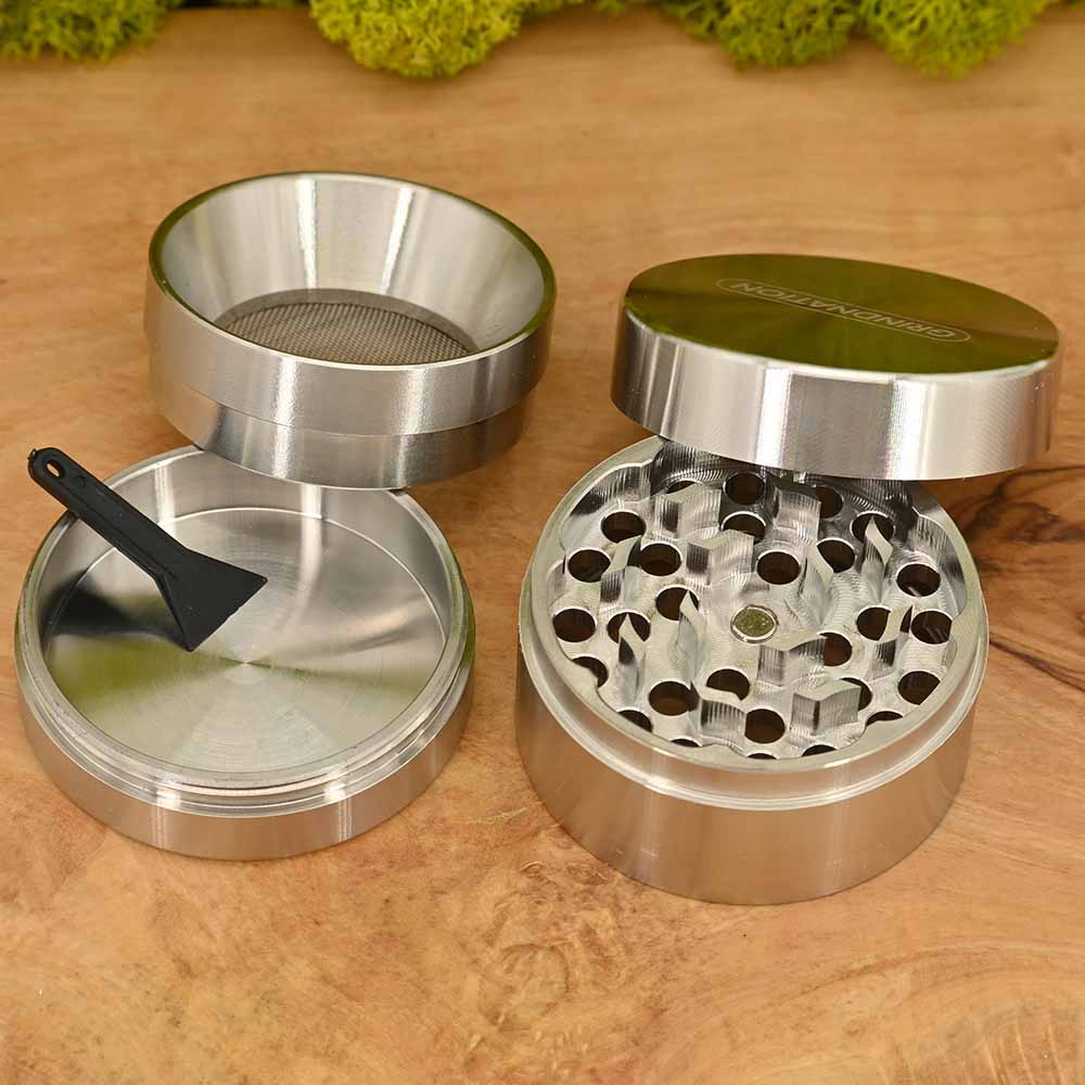 Grindnation Edelstahl Grinder ⌀50mm - 4 teilig